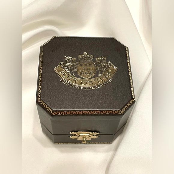 NWT Vintage JUICY COUTURE PINK PICNIC RHINESTONE BASKET Gold Charm - Picture 6 of 6